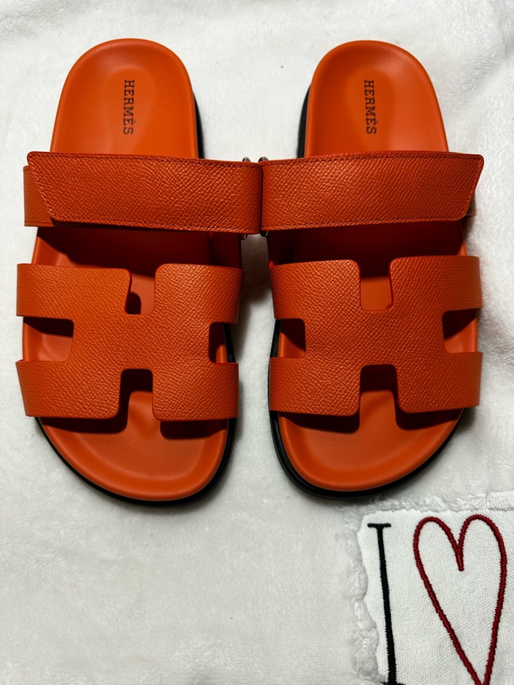 Hermés Orange Chypre Sandals - Picture 2 of 7